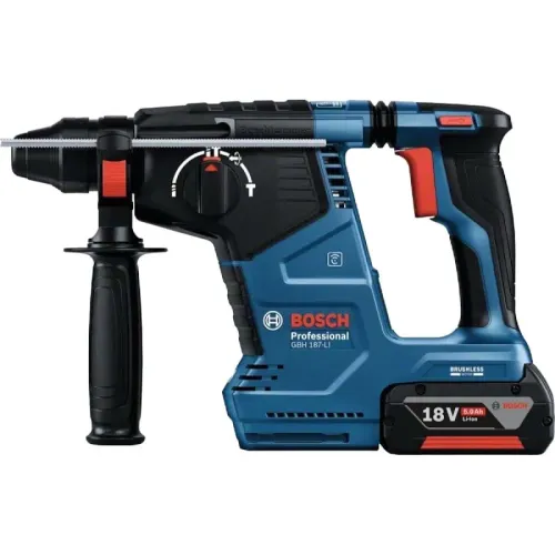 Bosch GBH 187-LI Professional аккумуляторный перфоратор SDS-plus (1 x 5 Ач, ЗУ), 0611923022