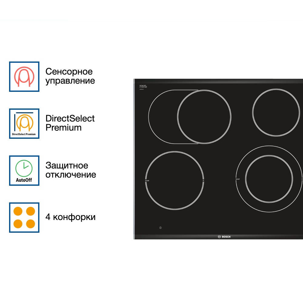 Электрическая варочная панель Bosch PKN675DP1D