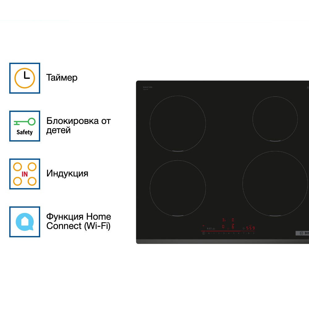 Индукционная варочная панель Bosch PIE631HB1E