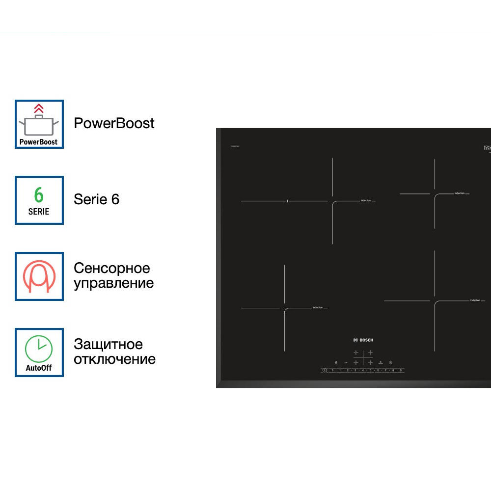 Индукционная варочная панель Bosch PIF651FB1E