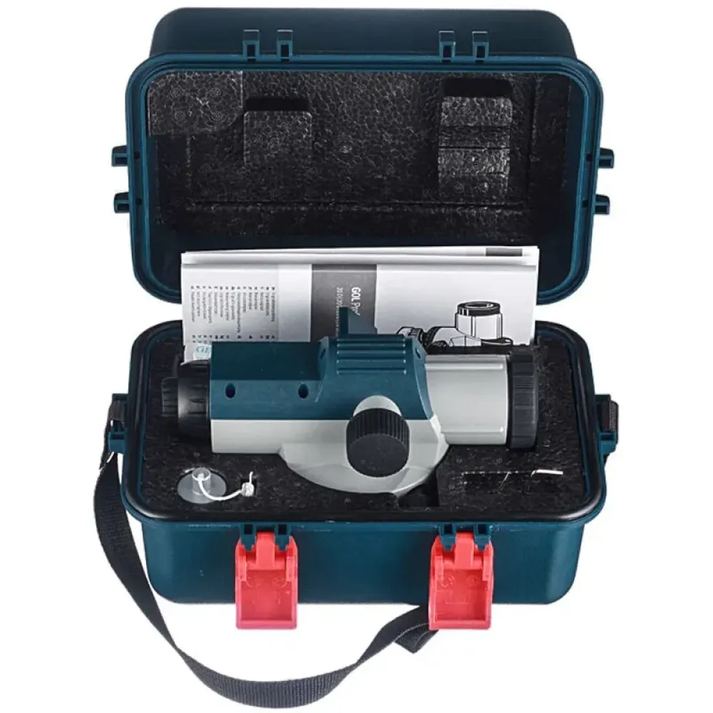 Bosch GOL 26 D Professional оптический нивелир + бленда, кейс, ключ, отвес и регулировочный штифт 0601068000