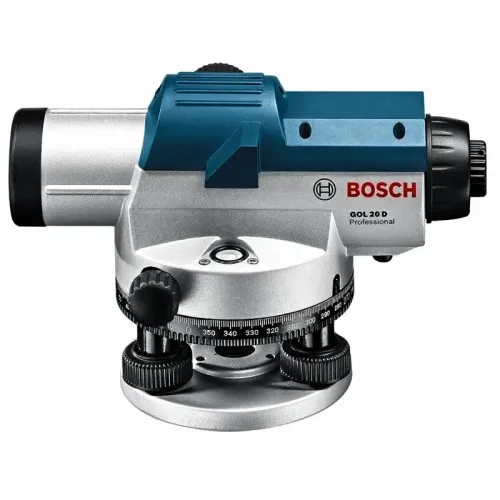 Bosch GOL 20 D Professional оптический нивелир + бленда, кейс, ключ, отвес и регулировочный штифт 0601068400