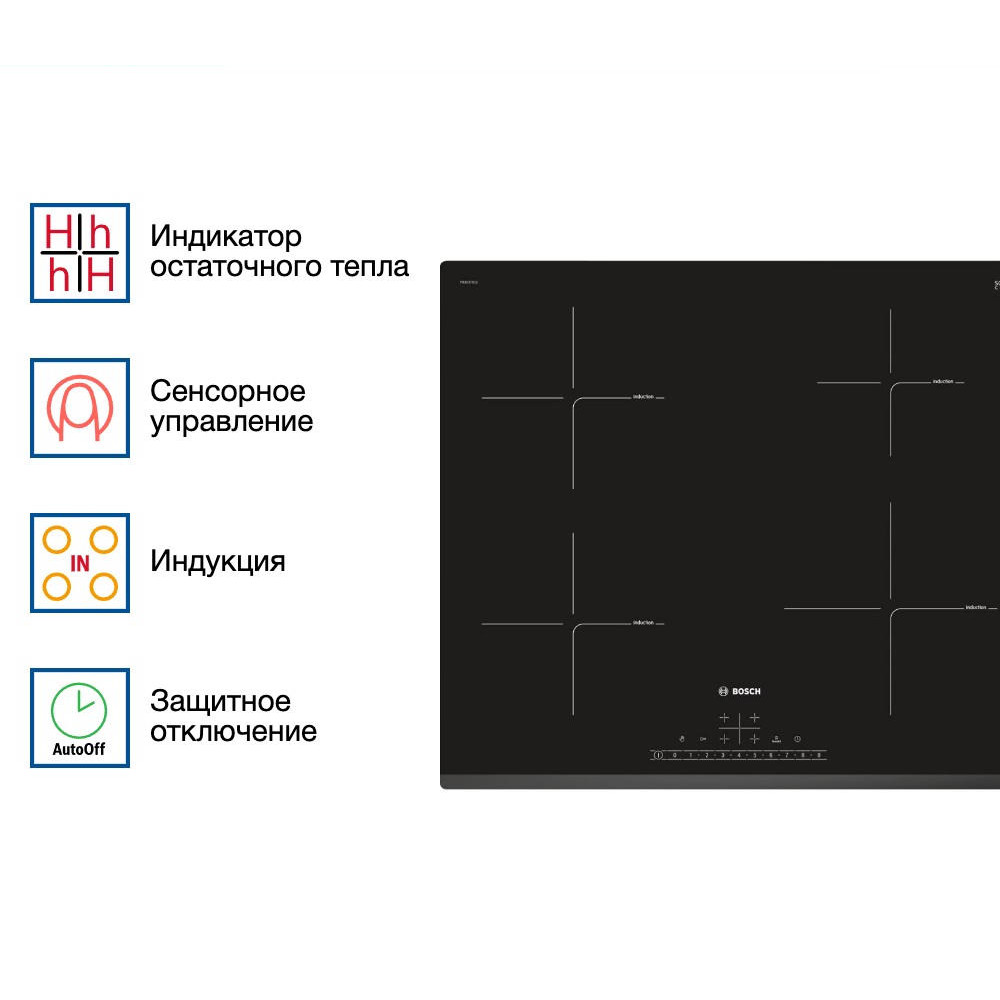Индукционная варочная панель Bosch PIE631FB1E