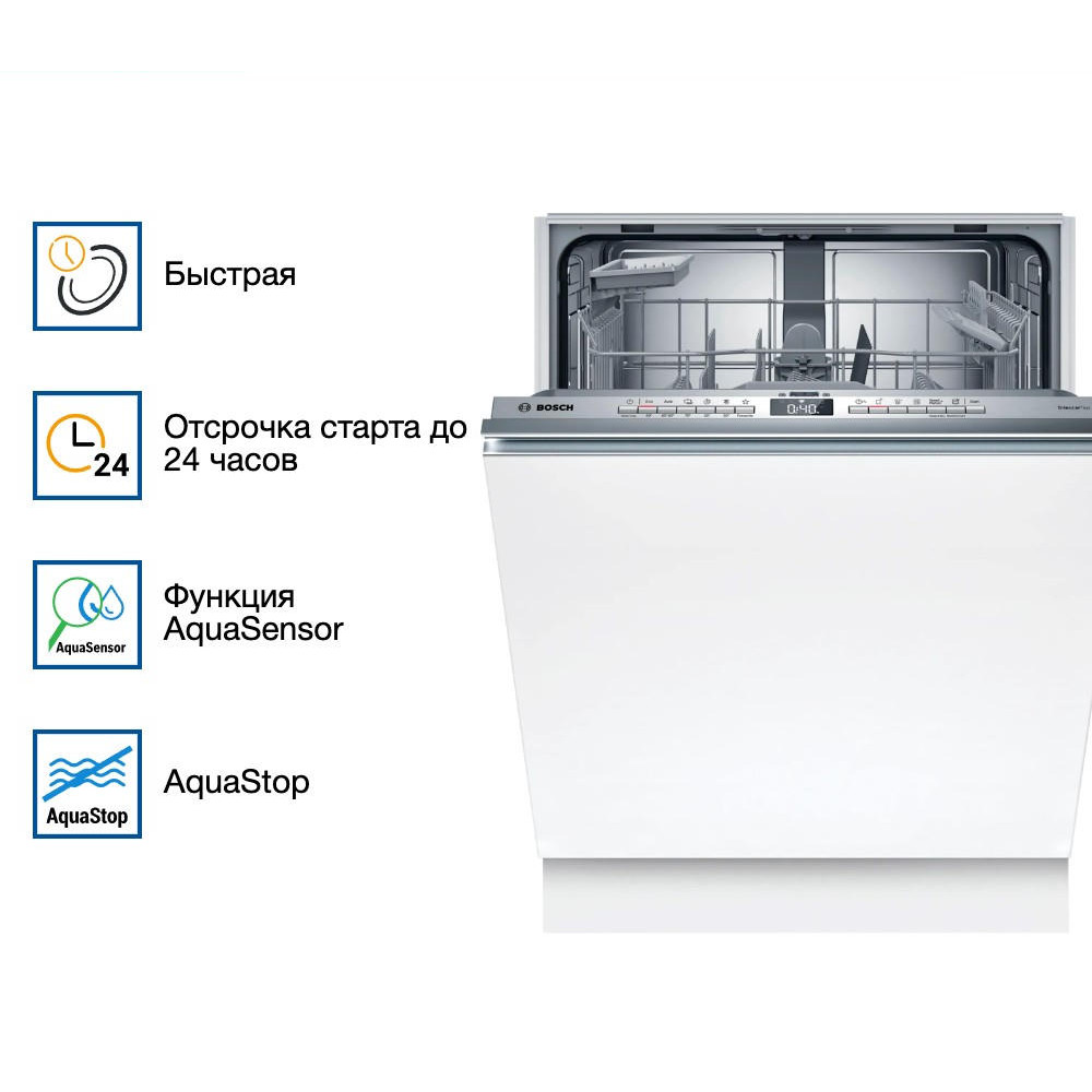 Встраиваемая посудомоечная машина Bosch SMV4HAX48E