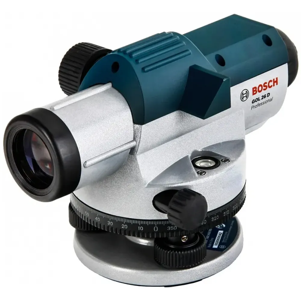 Bosch GOL 26 D Professional оптический нивелир + бленда, кейс, ключ, отвес и регулировочный штифт 0601068000