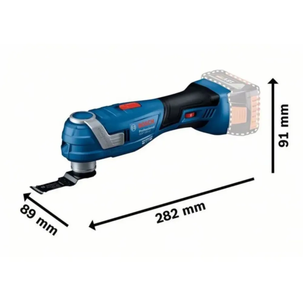 Bosch Professional GOP 185-LI (без АКБ и ЗУ) аккумуляторный реноватор, 06018G2020