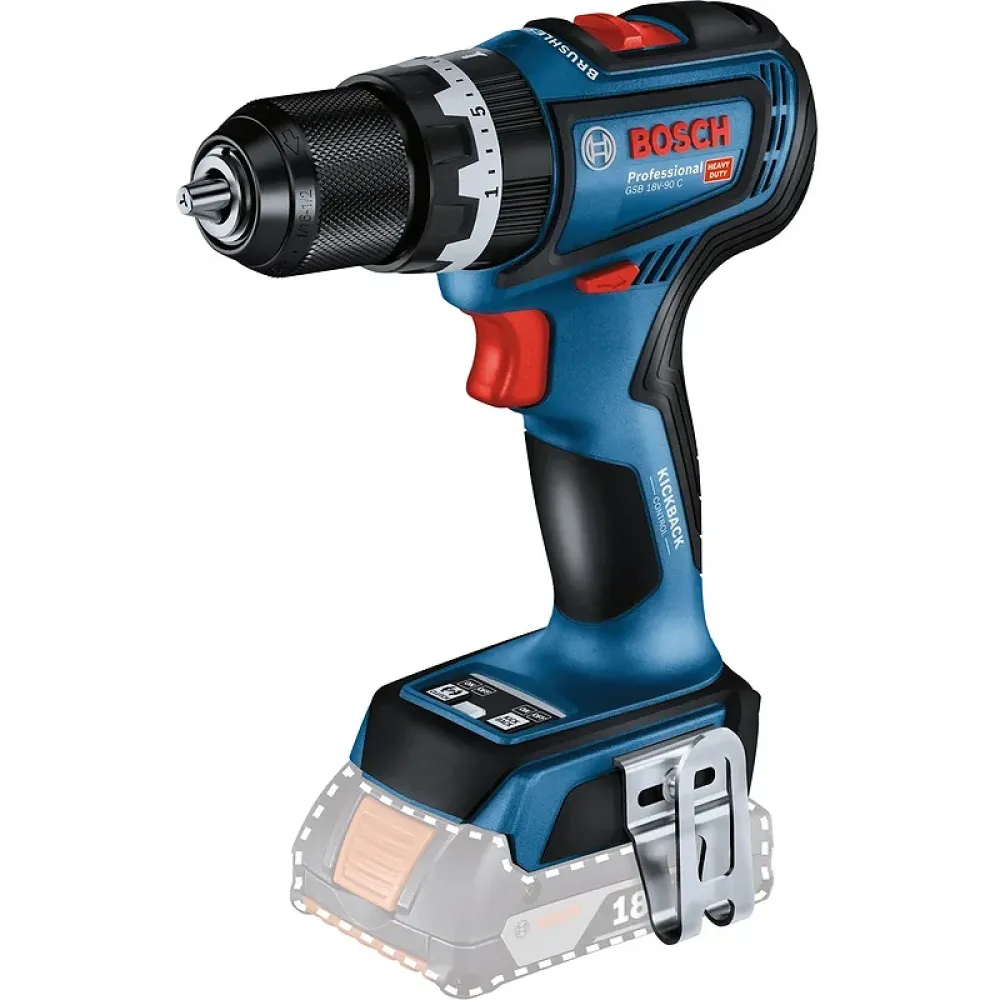Bosch GSR 18V-90 C шуруповерт аккумуляторный (без АКБ и ЗУ), 06019K6000